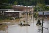 A photo of record flooding in Asheville, North Carolina. Photo by Melissa Sue Gerrits/Getty Images.