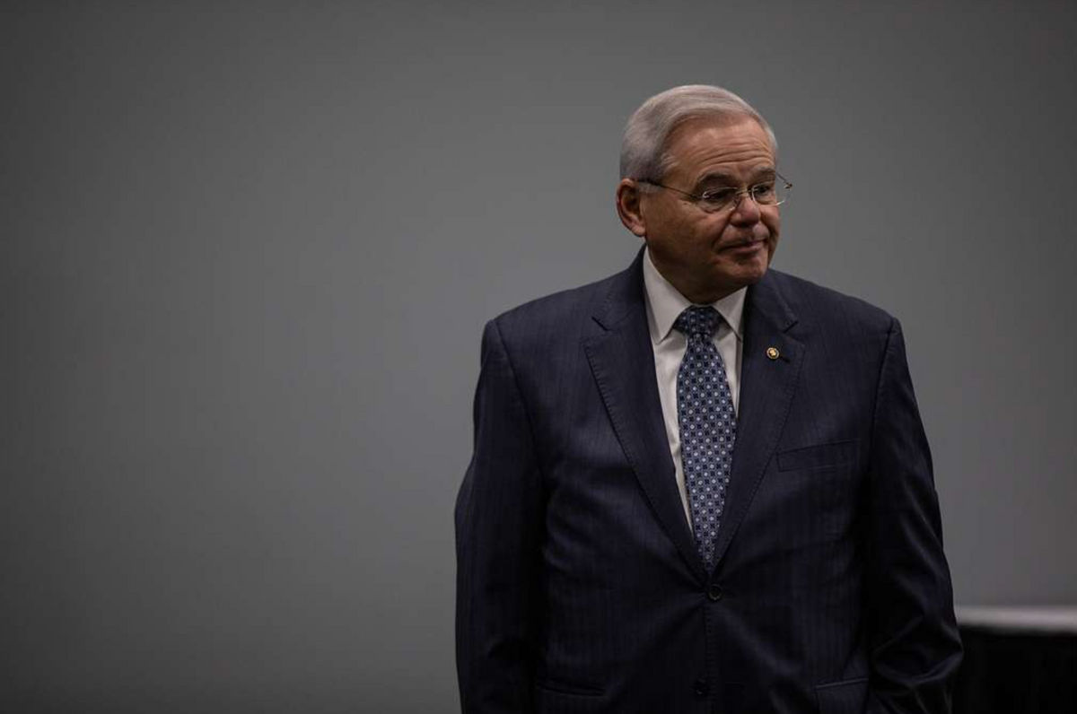 Sen. Bob Menendez in 2020. (U.S. Army National Guard photo by Spc. Michael Schwenk)