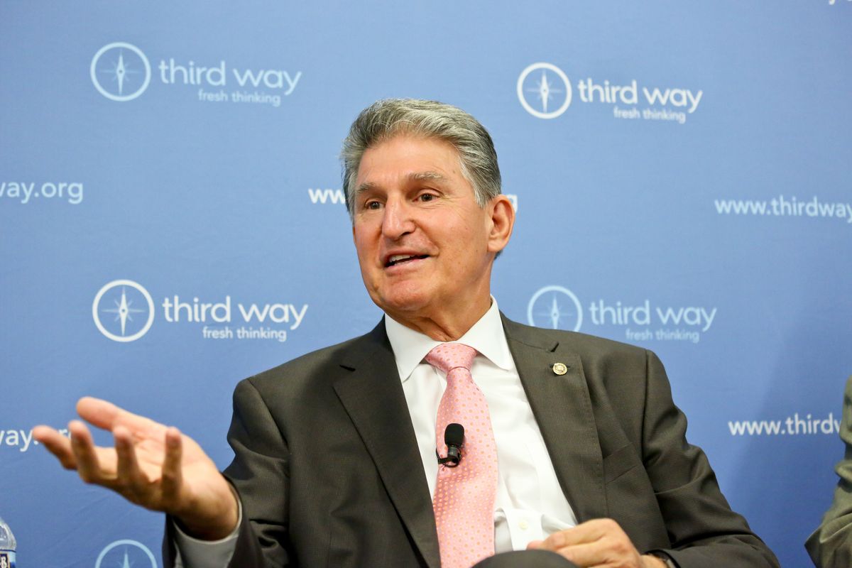 Manchin speaking at an event for the Third Way think tank. Photo: Third Way