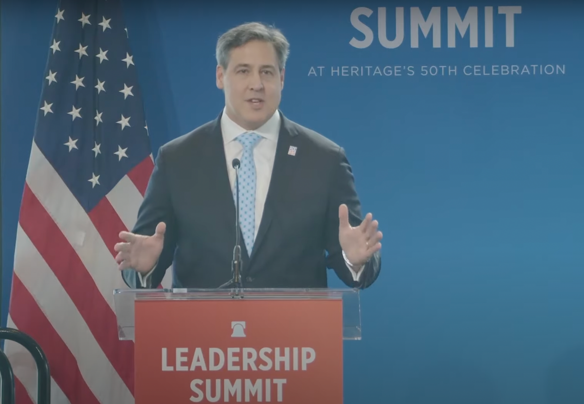 Paul Dans speaking at the Heritage Foundation Leadership Summit in 2024. Screenshot: The Heritage Foundation.