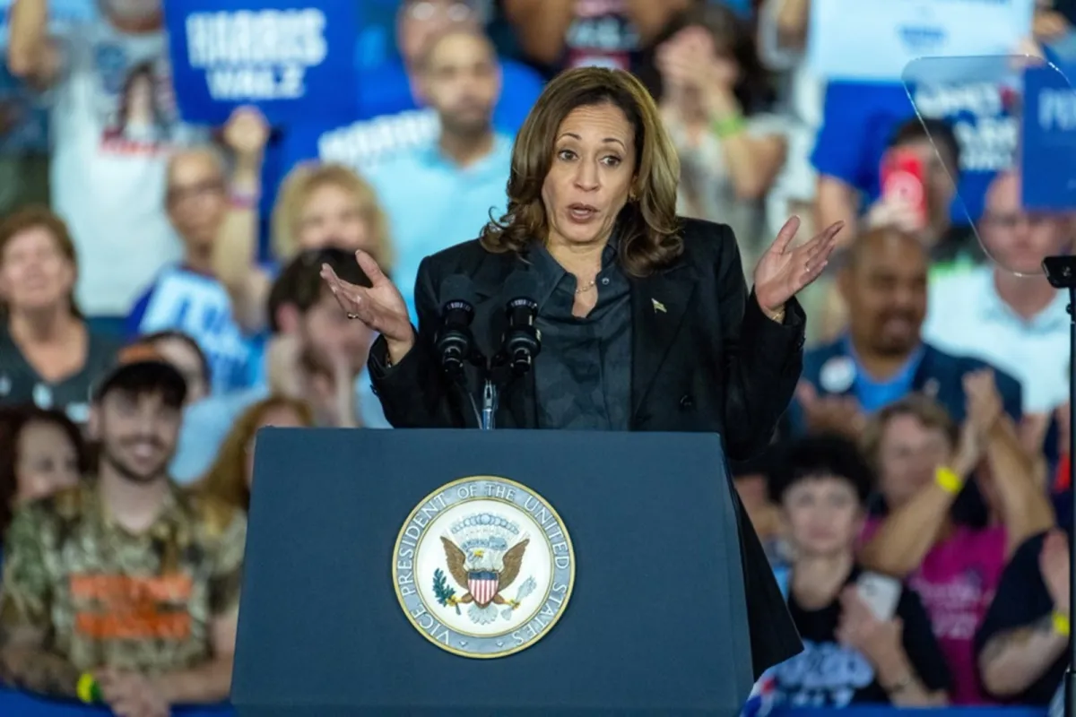 Vice President Kamala Harris campaigning (EPA Images pic)