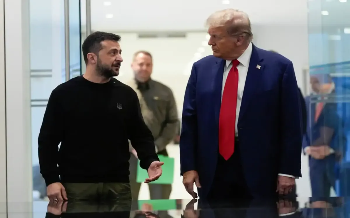 Ukrainian President Volodomy Zelensky with U.S. President Donald Trump | The Associated Press