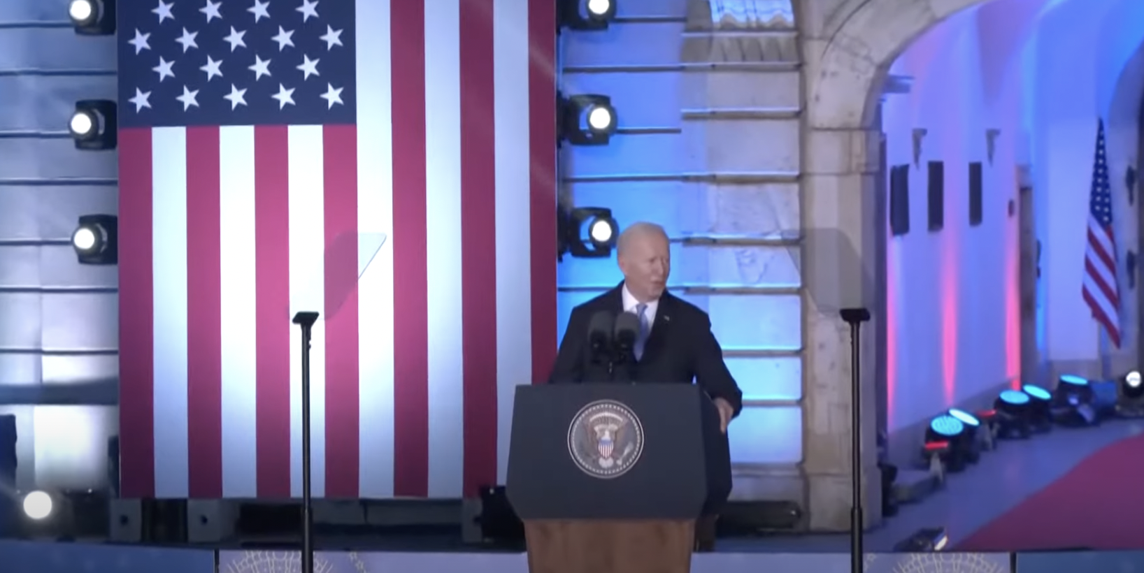 Biden's Warsaw speech.