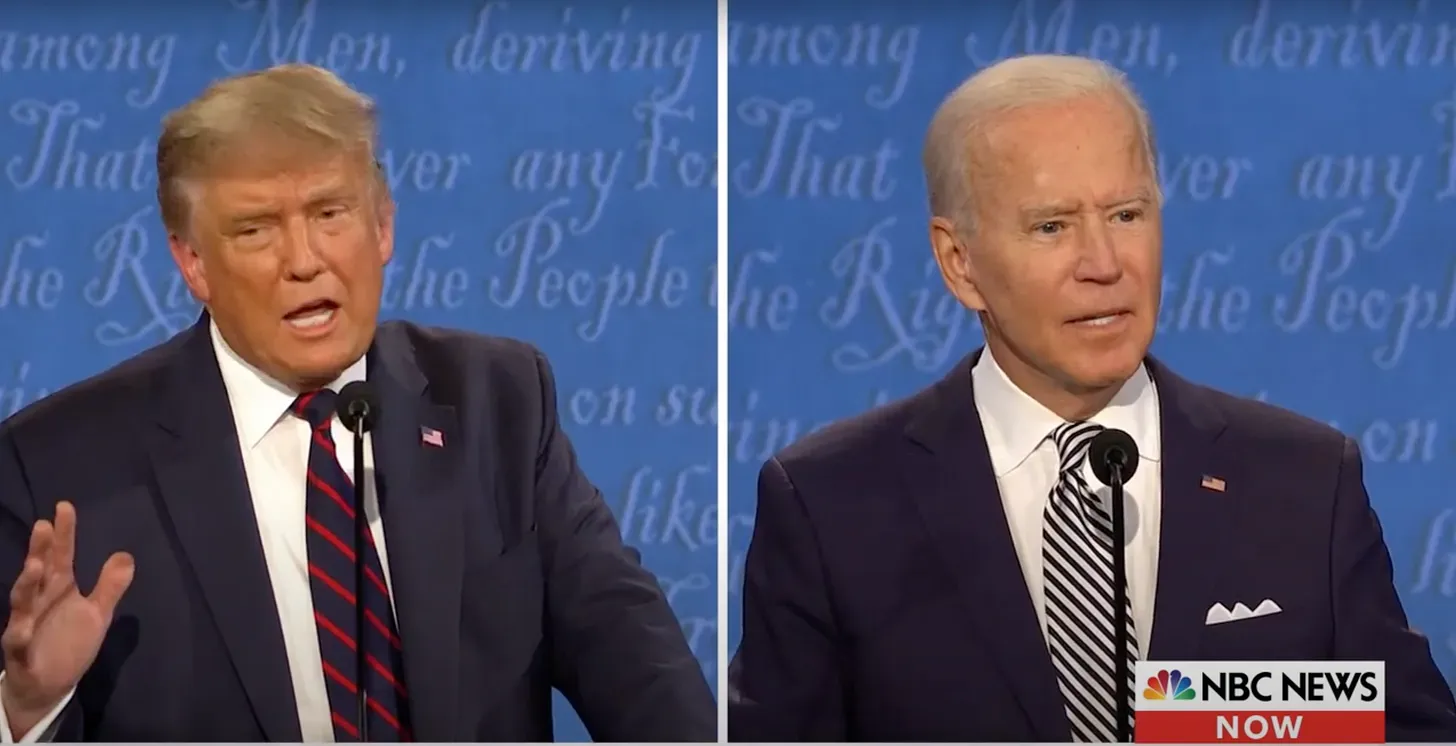 Trump and Biden must debate their competition.