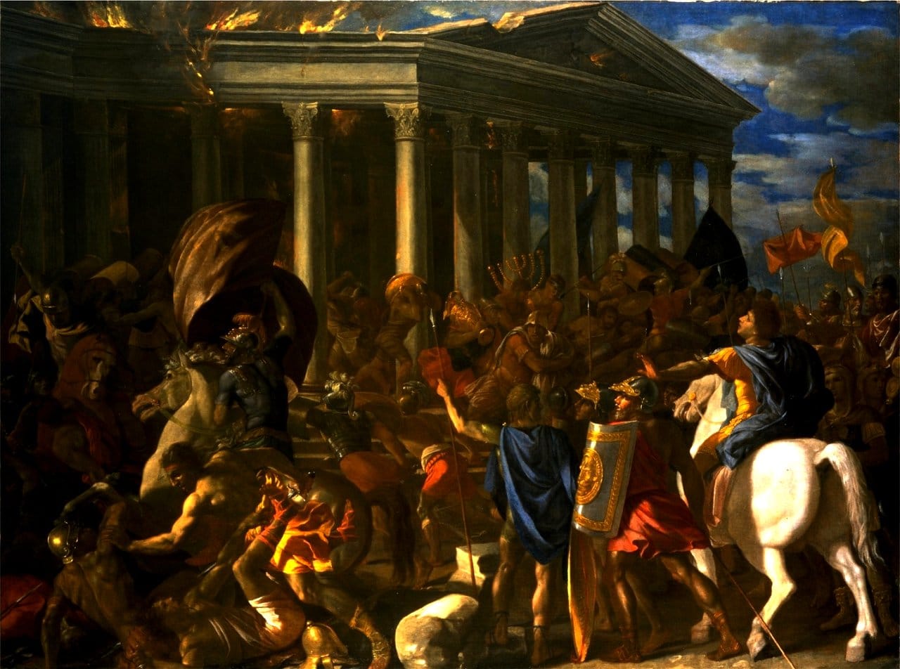 La Destruction du temple de Jérusalem - Nicolas Poussin - Israel Museum