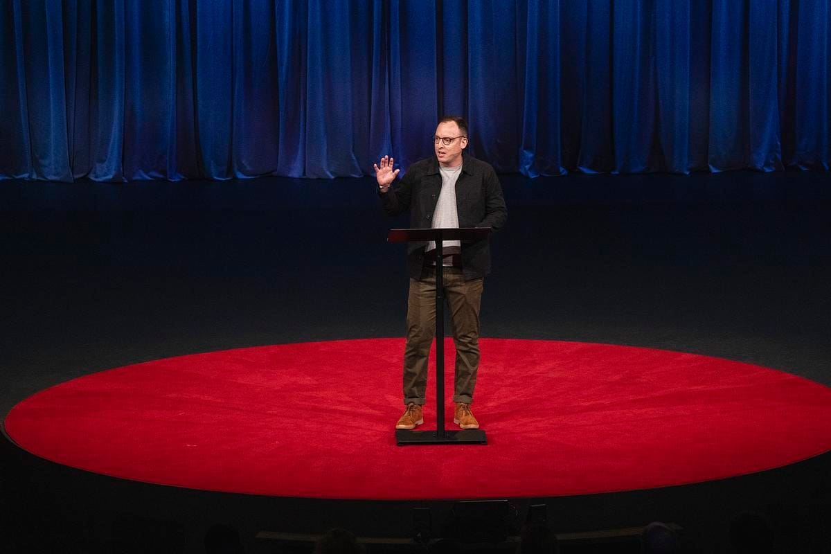 Tangle founder Isaac Saul at the 2024 TED conference. Photo: Gilberto Tadday