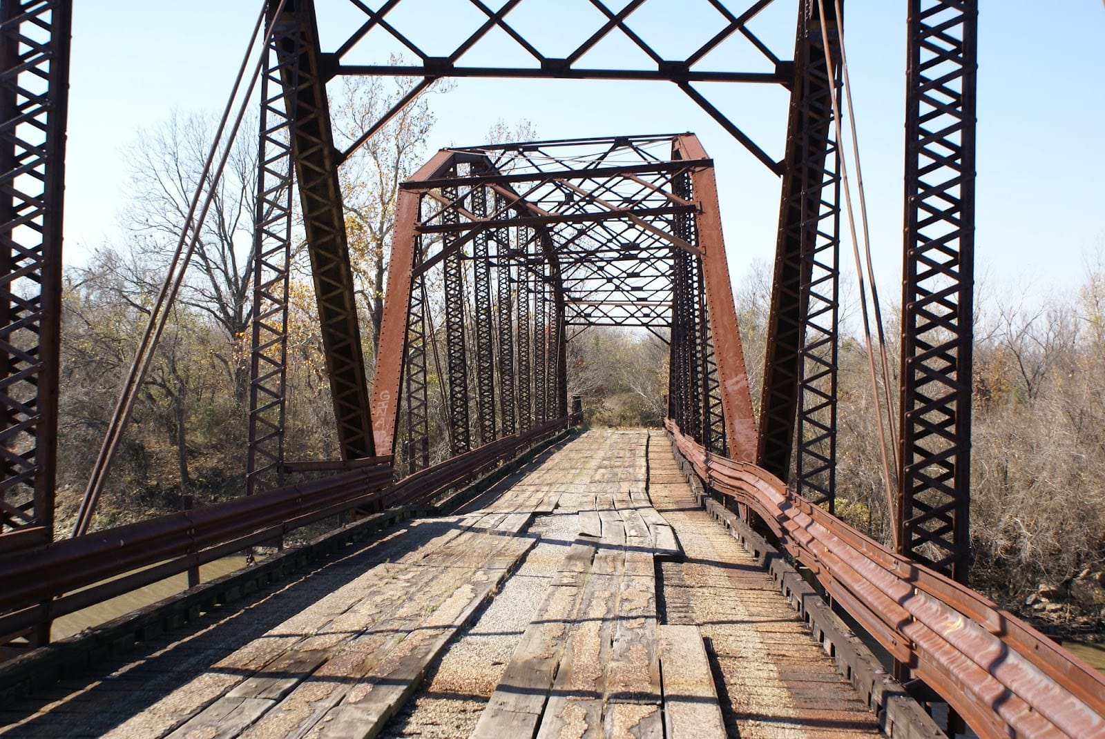 Broken bridge near Okay, OK | Dustin Moore, Flickr