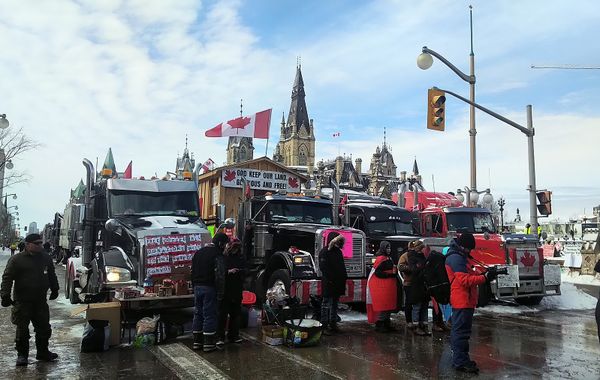 The Ottawa trucker protest.