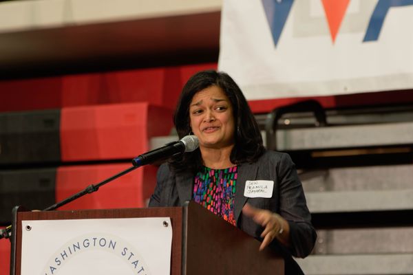 Rep. Pramila Jayapal (D-WA), chair of the Congressional Progressive Caucus. Image: Ronald Woan