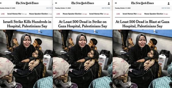 Media lessons from the Gaza hospital bombing