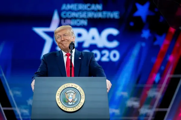 Former President Trump speaking at CPAC in 2020. Photo: National Archives