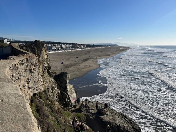 Looking back on Ocean Beach. Photo by Lisa Schroer.